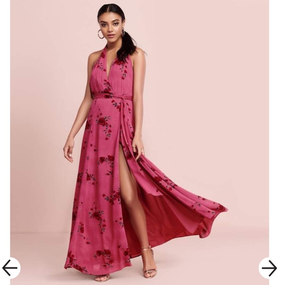 Floral Wrap Maxi Dress